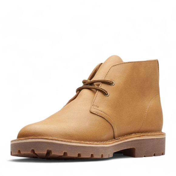 NIB CLARKS Nubuck Chukka Boot Rugged Mid Desert Ortholite Cushion Lug Shoe 12 - Picture 6 of 9